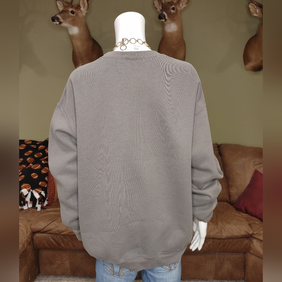 Gildan Carolina Tarheels Gray Sweatshirt L - Picture 4 of 6